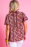 Floral Puff Sleeve Blouse
