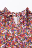 Floral Puff Sleeve Blouse