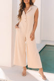 Wide Leg Sleeveless Jumpsuit