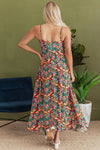 Boho High Waist Maxi Dress