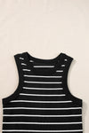 Black Stripe Tank Dress