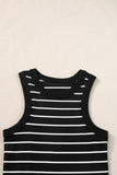 Black Stripe Tank Dress