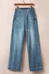 Dusk Blue Wash Straight Leg Jeans