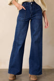 Dark Wash Mid Rise Jeans