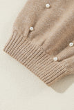 Pearl Detailed Drop Shoulder Sweater