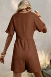 V Neck Knit Romper