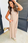 Wide Leg Sleeveless Jumpsuit