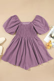 Valerian Square Neck Ruched Romper