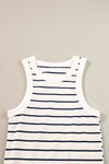 White Stripe Tank Dress