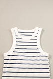 White Stripe Tank Dress