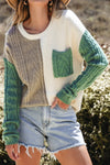 Vineyard Color Block Drop Shoulder Sweater