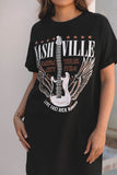 Nashville Crew Neck T Shirt Dress