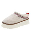 Embroidered Thick Sole Slippers | 2 Colors