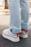 Embroidered Thick Sole Slippers | 2 Colors