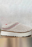 Embroidered Thick Sole Slippers | 2 Colors