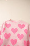 Heart Jacquard Knit Sweater