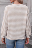 Khaki Stripe Long Sleeve Top