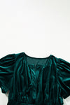 Evergreen Velvet Velvet Tiered Maxi Dress