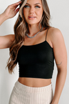 Spaghetti Strap Fit Cropped Top