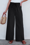 Drawstring Wide Leg Pants