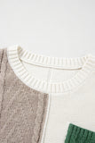 Vineyard Color Block Drop Shoulder Sweater