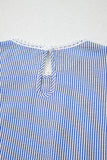 Boho Stripe Lace Detail Tank Top