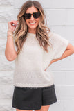 Eyelet Knit Top