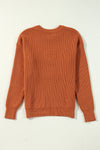 Hello Pumpkin Textured Sweater