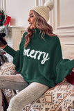Merry Embroidered High Neck Sweater | 3 Colors