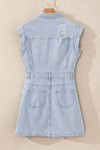 Frayed Denim Dress