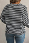 Black Stripe Long Sleeve Top