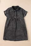 Vintage Washed Button Down Denim Dress