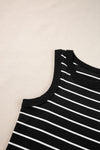 Black Stripe Tank Dress