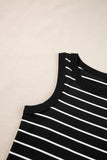 Black Stripe Tank Dress