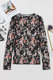 Floral Sheer Long Sleeve Top