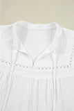 Lace Detail Puff Sleeve Blouse