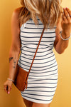 White Stripe Tank Dress