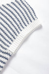 Blue Stripe Knit Top