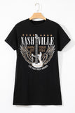 Nashville Crew Neck T Shirt Dress