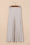 Satin High Waist Maxi Skirt