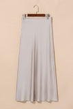 Satin High Waist Maxi Skirt