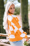 Checkered Bishop Sleeve Sweater | 3 Colors