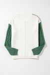 Vineyard Color Block Drop Shoulder Sweater