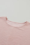 Rose Textured Ruffled Blouse
