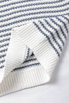 Blue Stripe Knit Top
