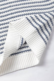 Blue Stripe Knit Top