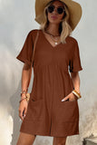 V Neck Knit Romper