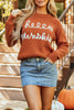 Hello Pumpkin Textured Sweater