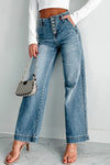 Dusk Blue Wash Straight Leg Jeans