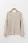 Khaki Stripe Long Sleeve Top